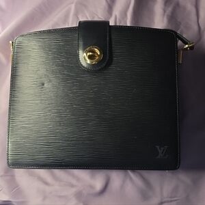 Louis Vuitton Black Epi Capuchin